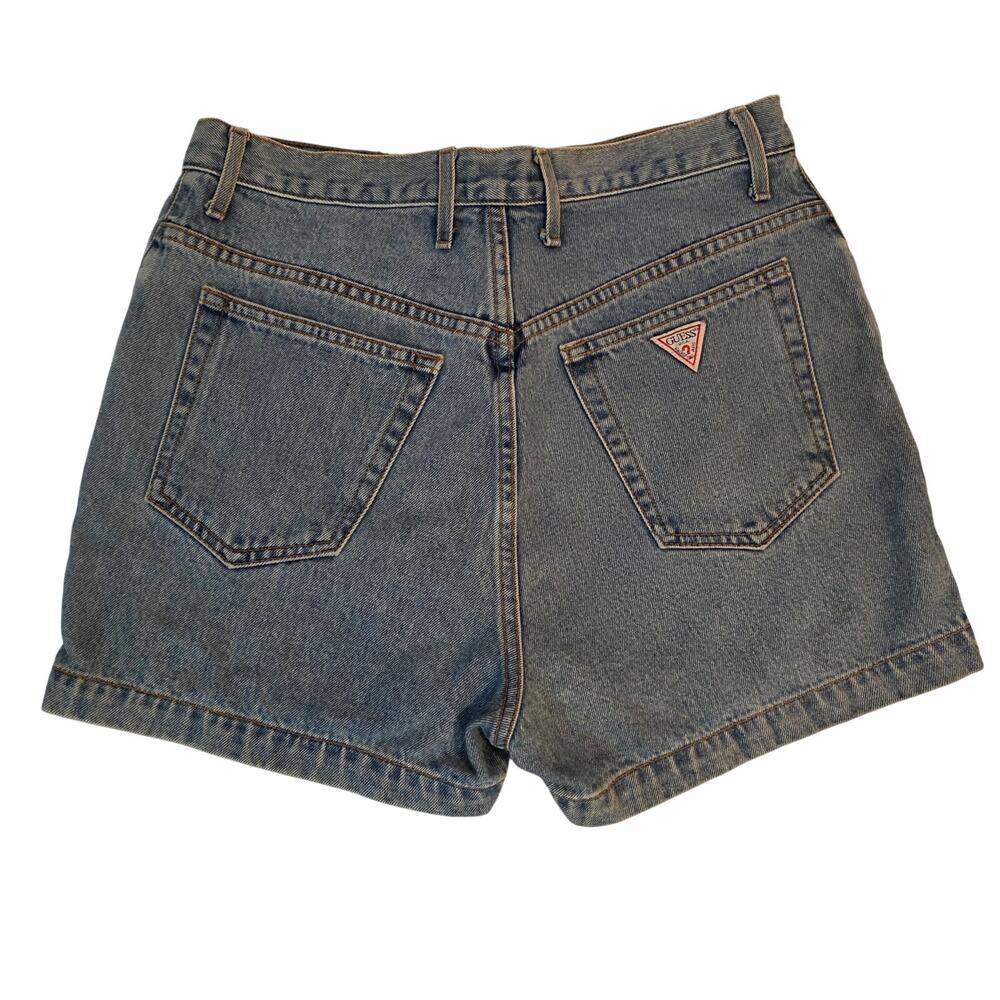 Vintage Guess Jeans American Tradition Made in USA High Waisted Denim Shorts 32